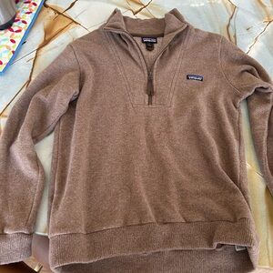Patagonia Tan Quarter-Zip Women's Sweater